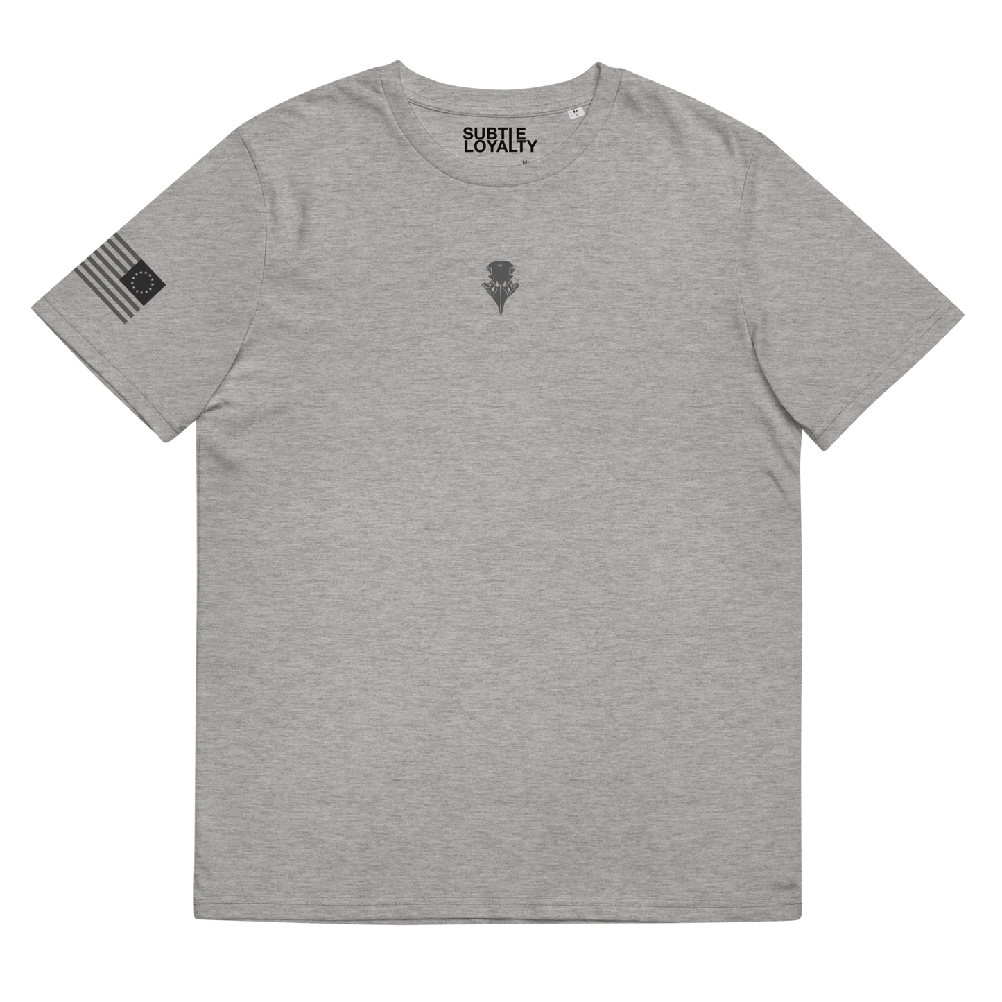 Eagle Skull Logo T in Heather Grey