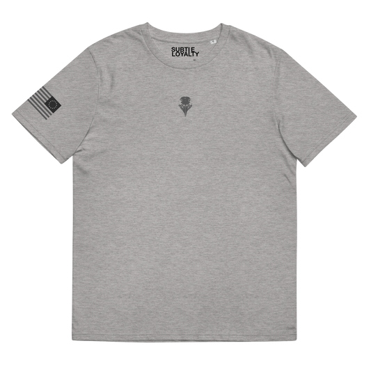 Eagle Skull Logo T in Heather Grey